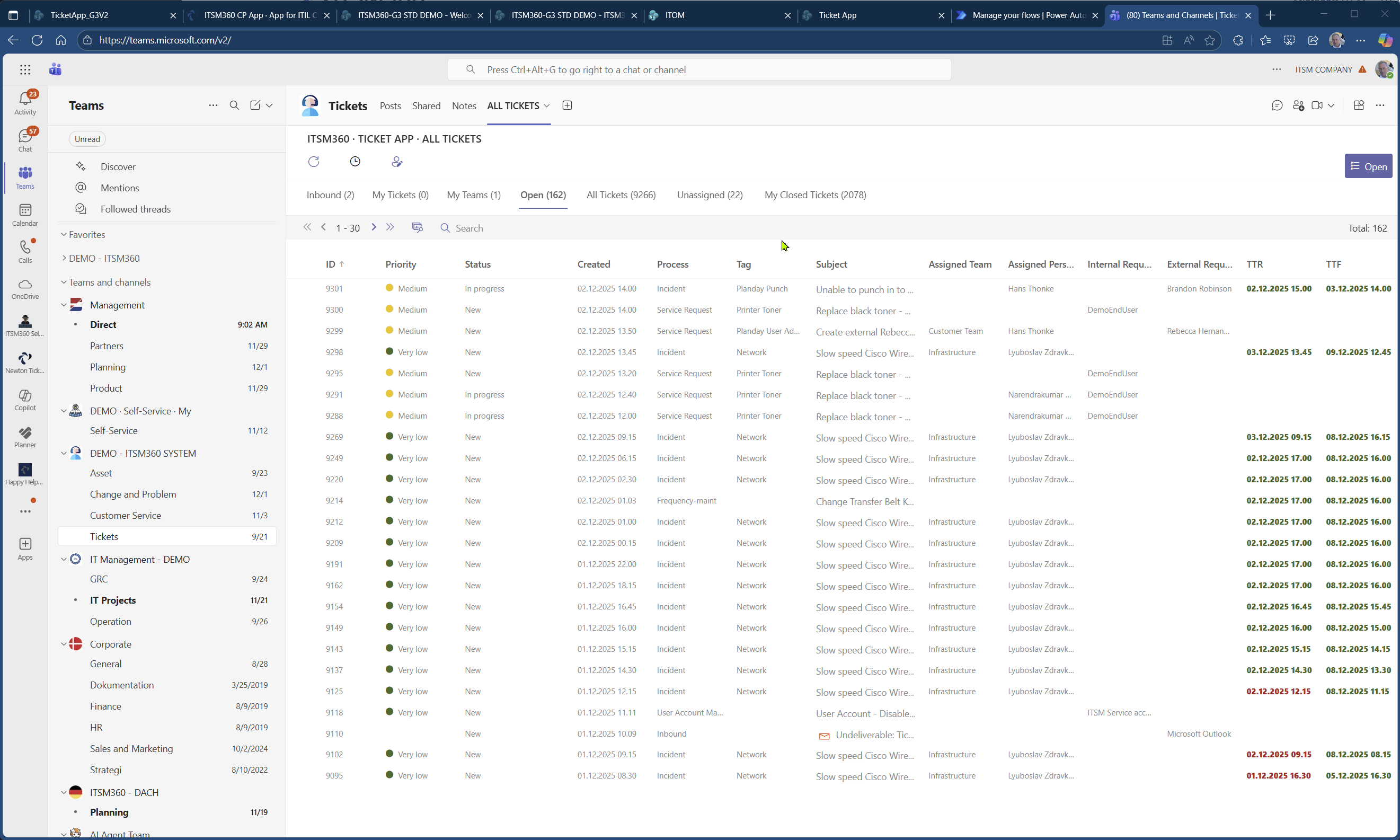 Create Problem in ITSM360 from Teams Create Problem in ITSM360 from Teams